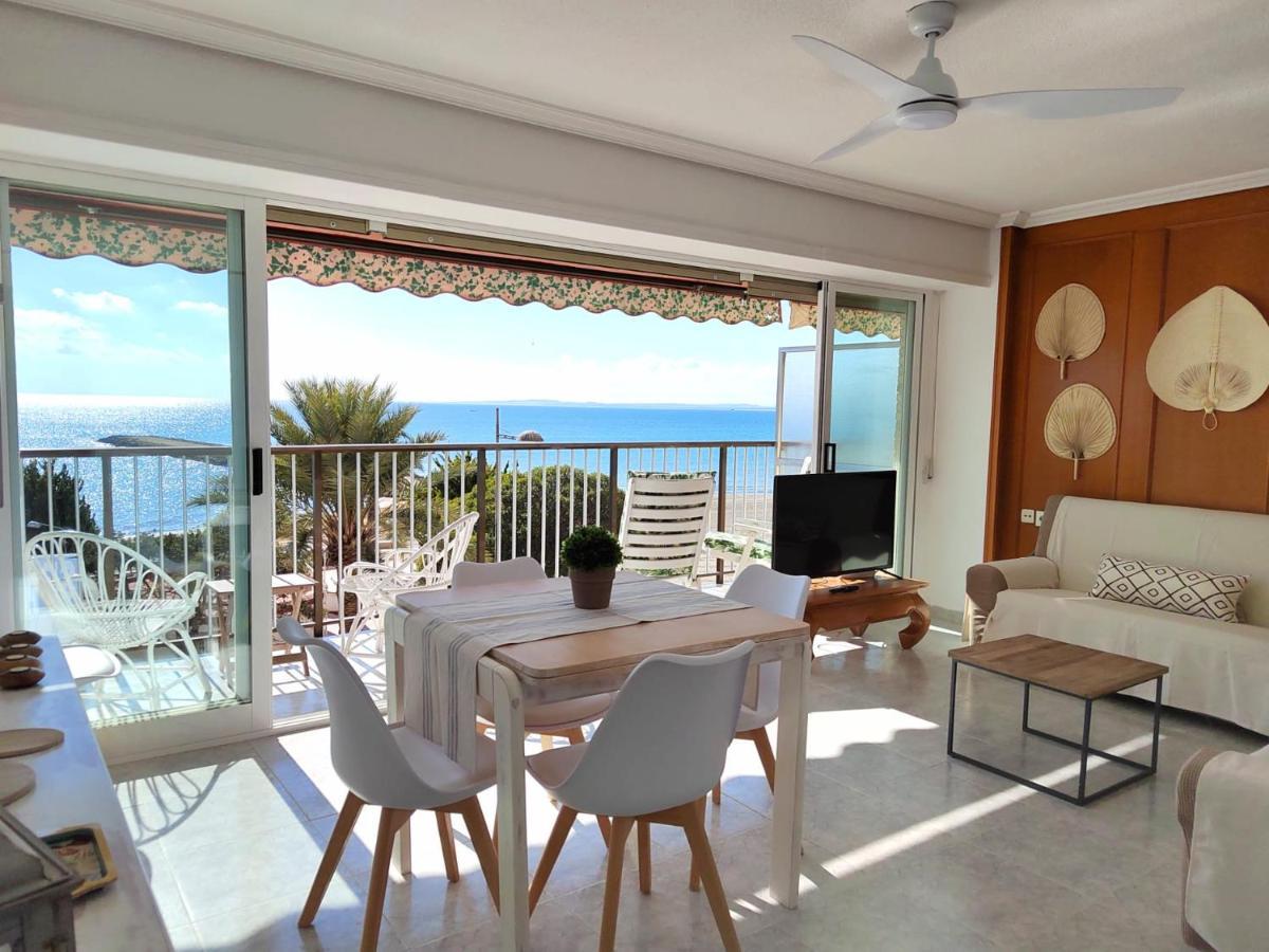 Apartamento Santa Pola Primera Linea De Playa Eksteriør bilde